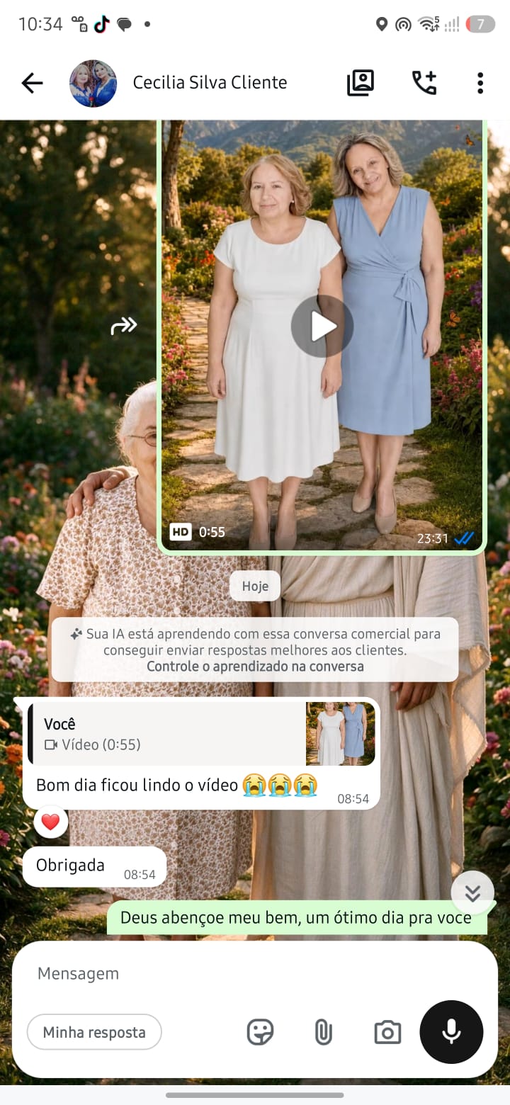 Depoimento da cliente Cecília